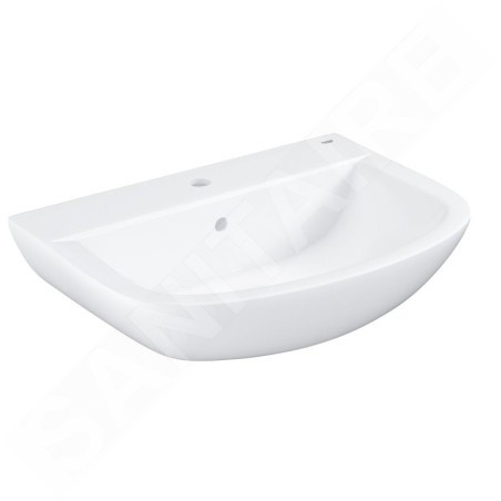 Grohe Bau Ceramic - Lavabo 646x468 mm, avec un trou pour mitigeur, blanc alpin 39420000