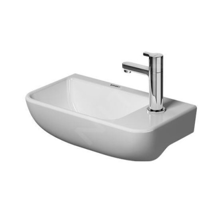 Duravit ME by Starck - Lave-mains 400x220 mm, avec un trou pour robinet à droite, blanc alpin 0717400000