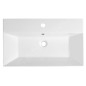 Aqualine Sistema - Lavabo 700x420 mm, avec trop-plein, trou pour robinetterie, blanc 10SF50070 Aqualine Sistema - Lavabo 700x420 mm, avec trop-plein, trou pour robinetterie, blanc 10SF50070