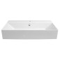 Aqualine Sistema - Lavabo 700x420 mm, avec trop-plein, trou pour robinetterie, blanc 10SF50070 Aqualine Sistema - Lavabo 700x420 mm, avec trop-plein, trou pour robinetterie, blanc 10SF50070