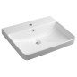 Bruckner Neron - Lavabo 60x48 cm, avec trop-plein, trou pour robinetterie, blanc 201.128.0