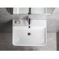 Bruckner Neron - Lavabo 60x48 cm, avec trop-plein, trou pour robinetterie, blanc 201.128.0
