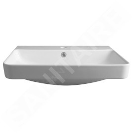 Bruckner Neron - Lavabo 60x48 cm, avec trop-plein, trou pour robinetterie, blanc 201.128.0