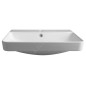 Bruckner Neron - Lavabo 60x48 cm, avec trop-plein, trou pour robinetterie, blanc 201.128.0