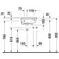 Duravit Starck 3 - Lave-mains 400x260 mm, avec un trou pour robinet à droite, blanc 0751400000