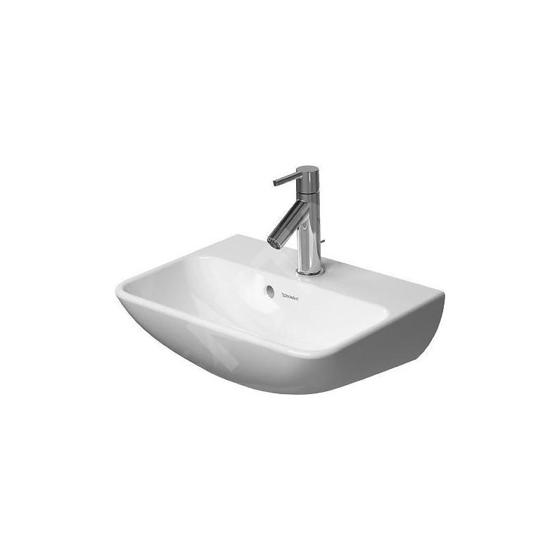 Duravit ME by Starck - Lave-mains 450x320mm, avec un trou pour robinet, blanc alpin 0719450000