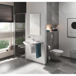 Grohe Bau Ceramic - Demi-colonne pour lavabo, blanc alpin 39426000
