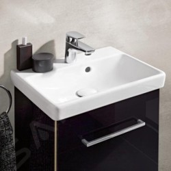 Villeroy & Boch Avento - Lave-mains 450x370 mm, avec trop-plein, un trou de robinetterie, blanc alpin 73584501