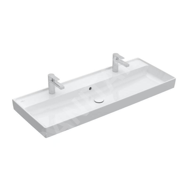 Villeroy & Boch Collaro - Meuble lavabo 1200x470 mm, avec trop-plein, 2 trous de robinetterie, blanc alpin 4A33C401 Villeroy & Boch Collaro - Meuble lavabo 1200x470 mm, avec trop-plein, 2 trous de robinetterie, blanc alpin 4A33C401