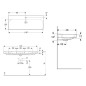 Geberit Smyle Square - Lavabo 1200x480 mm, avec trop-plein, trou pour robinetterie, blanc 500.226.01.1 Geberit Smyle Square - Lavabo 1200x480 mm, avec trop-plein, trou pour robinetterie, blanc 500.226.01.1