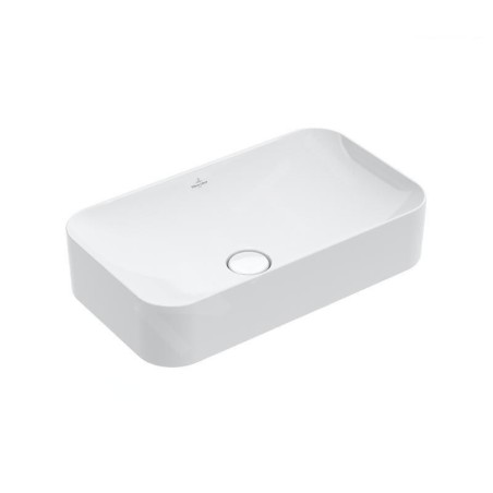 Villeroy & Boch Finion - Vasque sans trop-plein, 600x350 mm, avec CeramicPlus, blanc alpin 414361R1