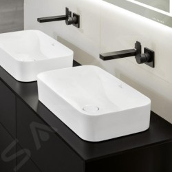 Villeroy & Boch Finion - Vasque sans trop-plein, 600x350 mm, avec CeramicPlus, blanc alpin 414361R1