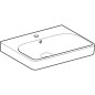 Geberit Smyle Square - lavebo 600x480 mm, avec trop-plein, trou pour robinetterie, blanc 500.229.01.1 Geberit Smyle Square - lavebo 600x480 mm, avec trop-plein, trou pour robinetterie, blanc 500.229.01.1