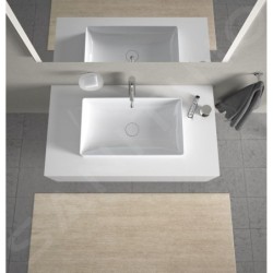 Duravit DuraSquare - Vasque 600x335 mm, DuraCeram, blanc alpin 2355600000