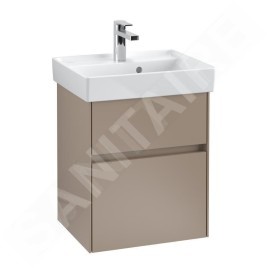 Villeroy & Boch Collaro - Lave-mains 500x400 mm, avec trop-plein, un trou de robinetterie, CeramicPlus, blanc alpin 433450R1