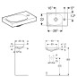 Geberit Acanto - Lave-mains 400x250 mm, avec 1 trou à droite, sans trop-plein, blanc 500.635.01.2 Geberit Acanto - Lave-mains 400x250 mm, avec 1 trou à droite, sans trop-plein, blanc 500.635.01.2
