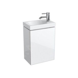 Geberit Acanto - Lave-mains 400x250 mm, avec 1 trou à droite, sans trop-plein, blanc 500.635.01.2