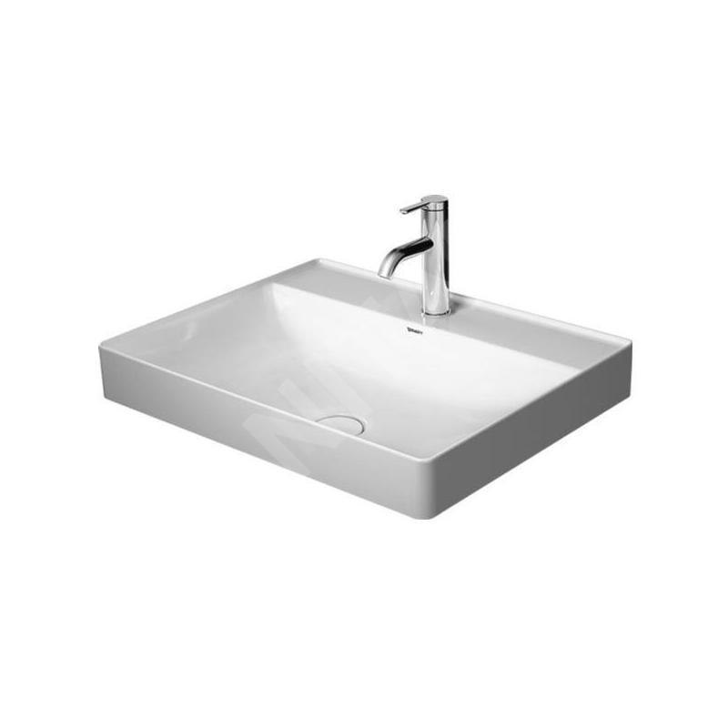 Duravit DuraSquare - Vasque 600x470 mm, avec un trou pour robinet, DuraCeram, blanc alpin 2354600041 Duravit DuraSquare - Vasque 600x470 mm, avec un trou pour robinet, DuraCeram, blanc alpin 2354600041