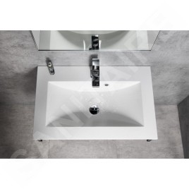 Sapho Yukon - Lavabo à encastrer 700x450 mm, blanc YU070