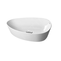 Duravit Cape Cod - Lavabo asymétrique 500x405 mm, DuraCeram, WonderGliss, blanc 23395000001