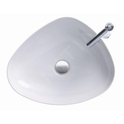 Duravit Cape Cod - Lavabo asymétrique 500x405 mm, DuraCeram, WonderGliss, blanc 23395000001