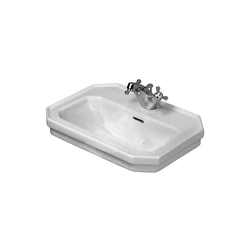 Duravit 1930 - Lave-mains un trou avec trop-plein, 500 mm x 365 mm, blanc - lave-mains 0785500000