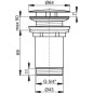 Ravak Garnitures de vidage - Bonde non refermable, chrome X01439 Ravak Garnitures de vidage - Bonde non refermable, chrome X01439