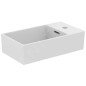 Ideal Standard Extra - Lave-main 450x250 mm, avec trop-plein, trou pour robinet à droite, blanc T373401