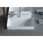 Duravit DuraSquare - Vasque 600x470 mm, sans trop-plein, avec un trou pour robinet, DuraCeram, avec WonderGliss, blanc
