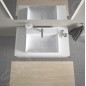 Duravit DuraSquare - Vasque 600x470 mm, sans trop-plein, avec un trou pour robinet, DuraCeram, avec WonderGliss, blanc