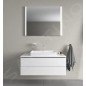 Duravit DuraSquare - Vasque 600x470 mm, sans trop-plein, avec un trou pour robinet, DuraCeram, avec WonderGliss, blanc