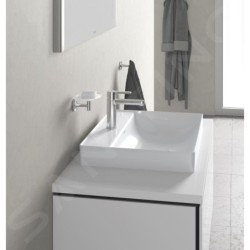 Duravit DuraSquare - Vasque 600x470 mm, sans trop-plein, avec un trou pour robinet, DuraCeram, avec WonderGliss, blanc