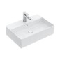 Villeroy & Boch Memento 2.0 - Vasque, 600x420 mm, avec trop-plein, trou pour robinetterie, CeramicPlus, blanc alpin 4A0760R1