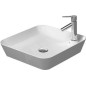 Duravit Cape Cod - Vasque sans trop-plein, 460 x 460 mm, avec îlot de robinetterie, blanc 2340460000 Duravit Cape Cod - Vasque sans trop-plein, 460 x 460 mm, avec îlot de robinetterie, blanc 2340460000