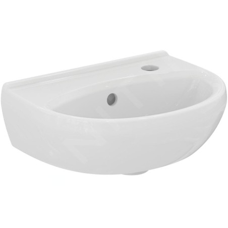 Ideal Standard Alpha - Lave-main 40 cm, avec trop-plein, trou pour robinet , blanc R027501