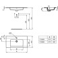 Ideal Standard Tempo - Lavabo à encastrer 815x450x140 mm, un trou pour mitigeur, blanc E066901 Ideal Standard Tempo - Lavabo à encastrer 815x450x140 mm, un trou pour mitigeur, blanc E066901