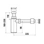 Jika Mio Style - Siphon design, noir mat H3742F07160001 Jika Mio Style - Siphon design, noir mat H3742F07160001