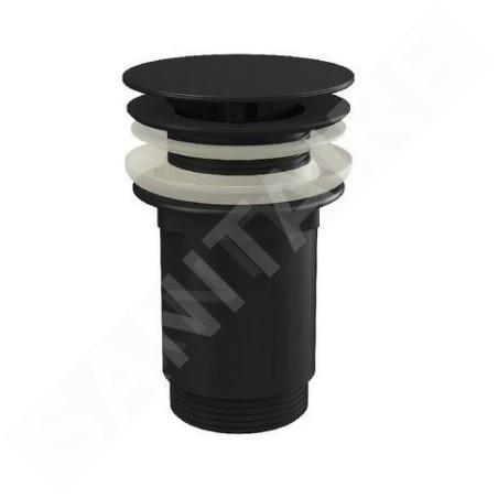 Ravak Garnitures de vidage - Bonde non refermable, noir mat X01762