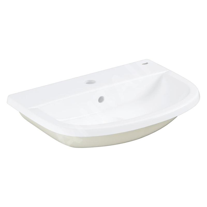 Grohe Bau Ceramic - Lavabo à encastrer 560x400, avec un trou pour mitigeur, blanc alpin 39422000