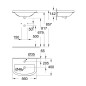 Grohe Bau Ceramic - Lavabo à encastrer 560x400, avec un trou pour mitigeur, blanc alpin 39422000