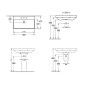 Villeroy & Boch Avento - Meuble lavabo 800x470 mm, avec trop-plein, trou de robinetterie, CeramicPlus, blanc alpin 415680R1