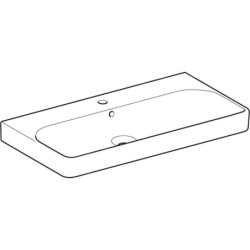 Geberit Smyle Square - lavebo 900x480 mm, avec trop-plein, trou pour robinetterie, blanc 500.251.01.1