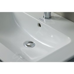 Duravit ME by Starck - Lavabo pour meuble 830x490 mm, avec 1 trou, avec WonderGliss, blanc alpin 23368300001