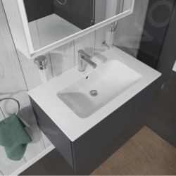 Duravit ME by Starck - Lavabo pour meuble 830x490 mm, avec 1 trou, avec WonderGliss, blanc alpin 23368300001