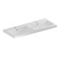 Geberit iCon - Double lavabo 1200x480 mm, avec trop-plein, 2 trous pour robinetterie, KeraTect, blanc 501.838.00.2 Geberit iCon - Double lavabo 1200x480 mm, avec trop-plein, 2 trous pour robinetterie, KeraTect, blanc 501.838.00.2