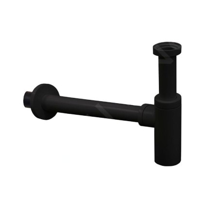 Paffoni Ringo West - Siphon de lavabo 1 1/4, évacuation 32 mm, noir mat ZACC240NO