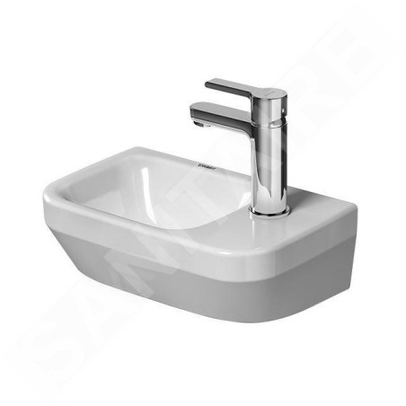 Duravit DuraStyle - Lave-mains 360x220 mm, avec un trou pour robinet à droite, blanc alpin 0713360000