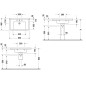 Duravit Starck 3 - Meuble-lavabo 850x485 mm, avec un trou pour robinet, blanc 0304800000
