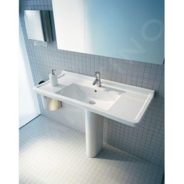 Duravit Starck 3 - Meuble-lavabo 850x485 mm, avec un trou pour robinet, blanc 0304800000