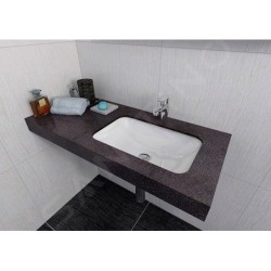Sapho Japura - Lavabo à encastrer, 550x360 mm, sans trop-plein, blanc 50135